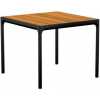 Houe Four Outdoor Square Dining Table - Bamboo & Black