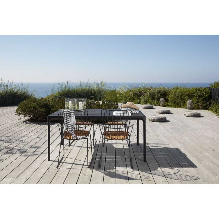 HOUE Four Outdoor Rectangular Dining Table - Black - Medium