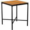 Houe Four Outdoor Square Bar Table - Bamboo & Black