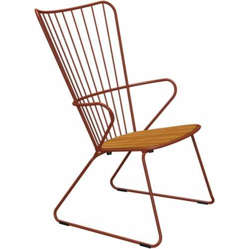Houe Paon Outdoor Lounge Chair - Paprika