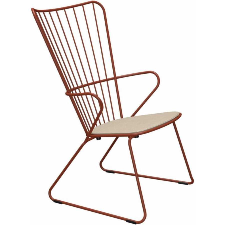 HOUE Paon Outdoor Lounge Chair - Paprika