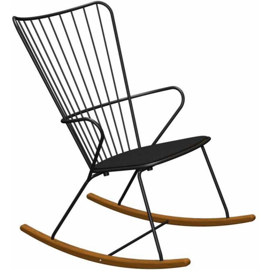 HOUE Paon Outdoor Rocking Chair - Black