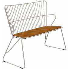 Houe Paon Outdoor Bench - White