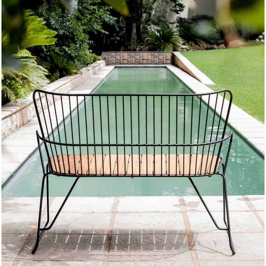 HOUE Paon Outdoor Bench - Black