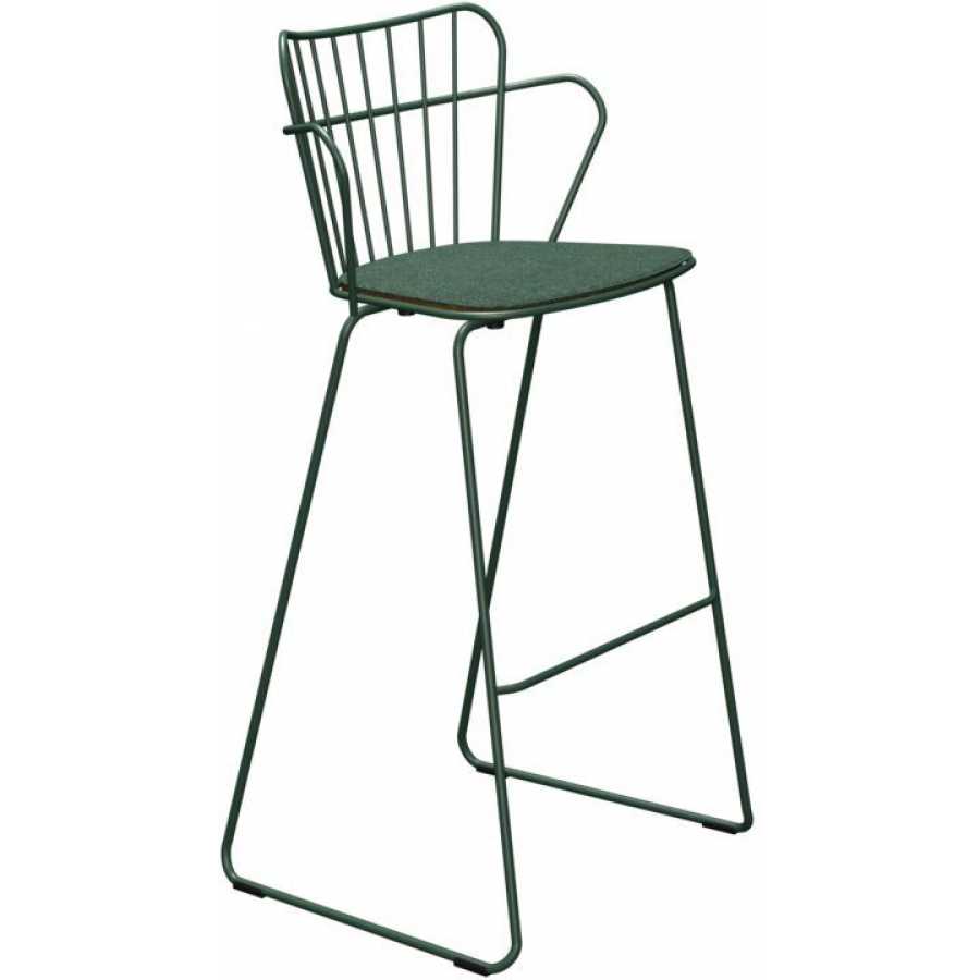 HOUE Paon Outdoor Bar Chair - Pine Green
