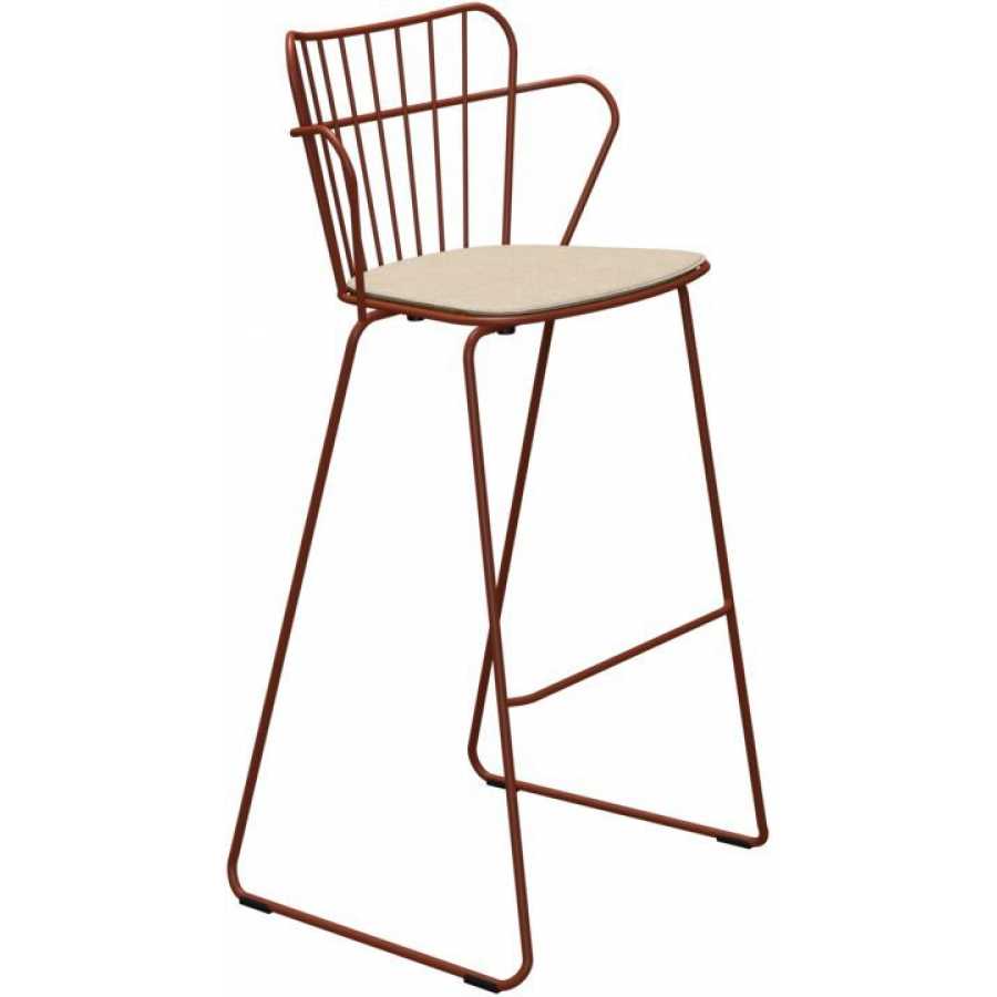 HOUE Paon Outdoor Bar Chair - Paprika