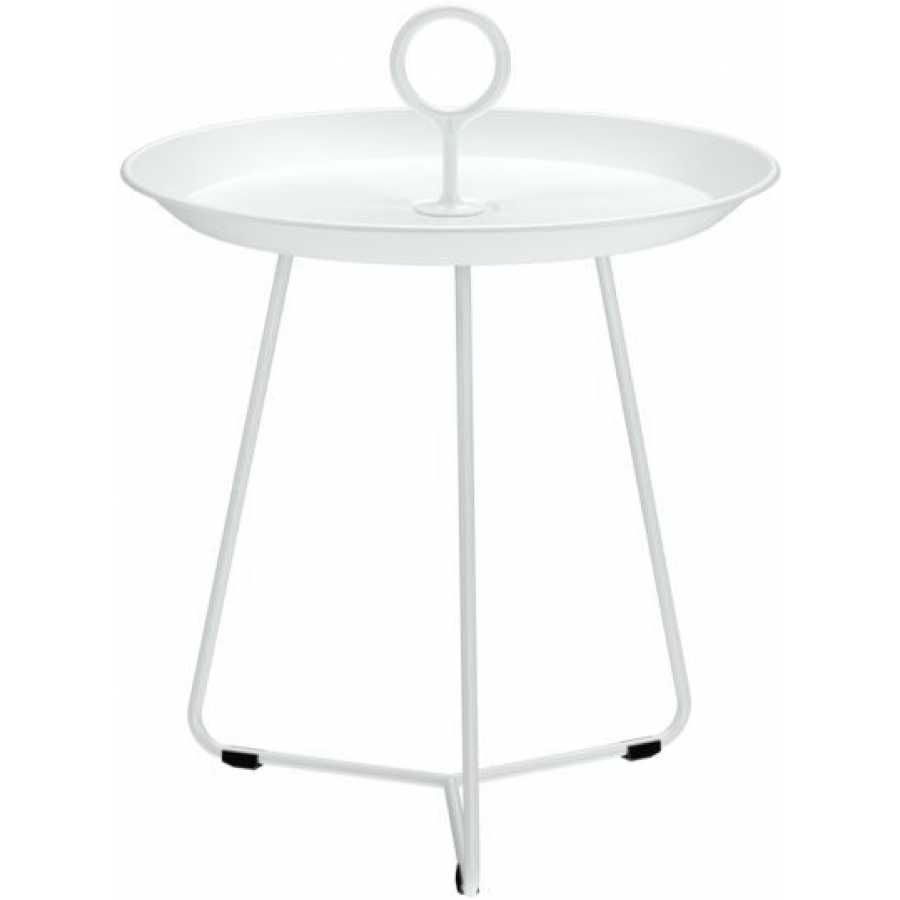 HOUE Eyelet Outdoor Side Table - White