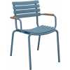Houe Reclips Outdoor Dining Chair - Bamboo & Sky Blue