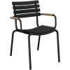 Houe Reclips Outdoor Dining Chair - Bamboo & Black