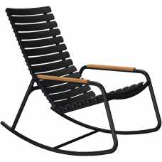 Houe Reclips Outdoor Rocking Chair - Bamboo & Black
