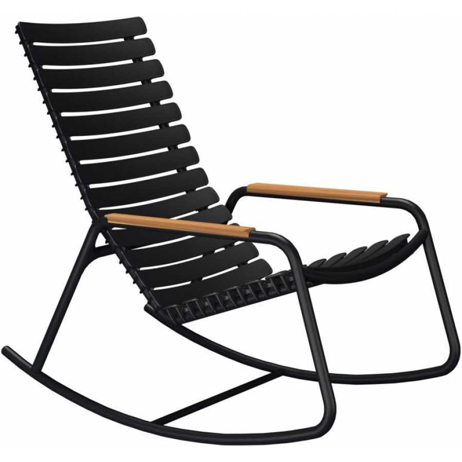 HOUE Reclips Outdoor Rocking Chair - Bamboo & Black