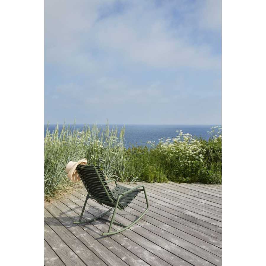 HOUE Reclips Outdoor Rocking Chair - Olive Green