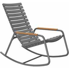 Houe Reclips Outdoor Rocking Chair - Bamboo & Dark Grey