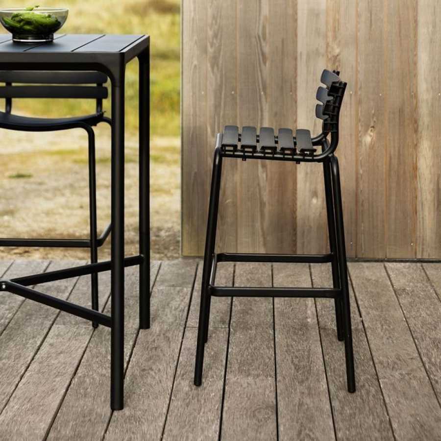 HOUE Reclips Outdoor Bar Chair - Black