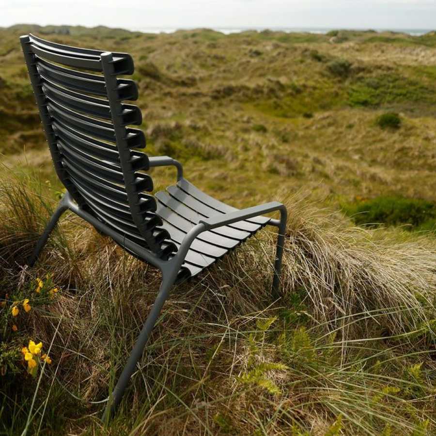 HOUE Reclips Outdoor Lounge Chair - Dark Grey