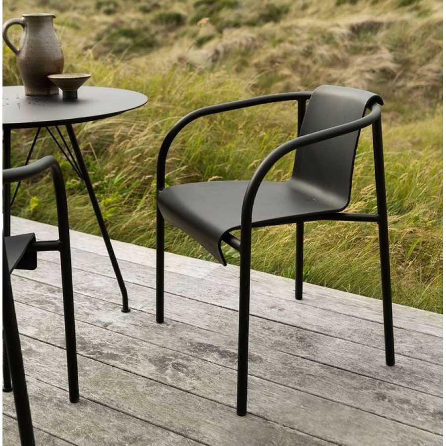 HOUE Nami Outdoor Dining Chair With Arms - Black