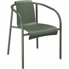 Houe Nami Outdoor Dining Chair With Arms - Olive Green