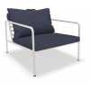 Houe Avon Outdoor Lounge Chair - Indigo & White