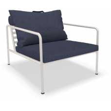 Houe Avon Outdoor Lounge Chair - Indigo & White