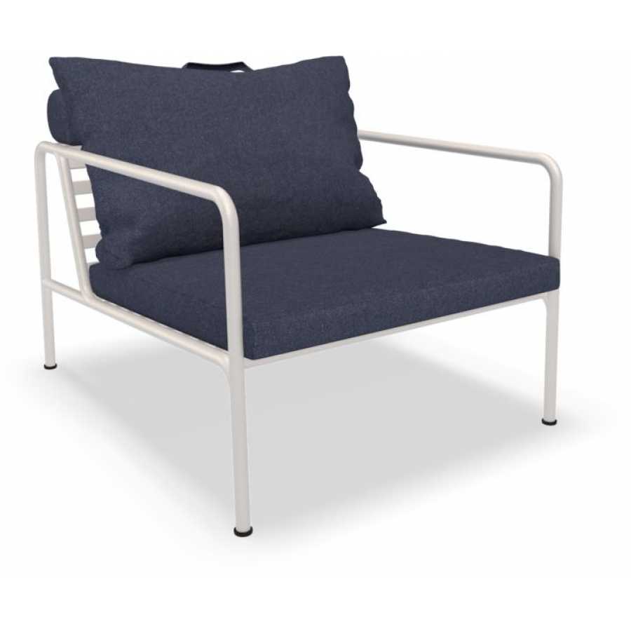 Houe Avon Lounge Chair - Indigo & White