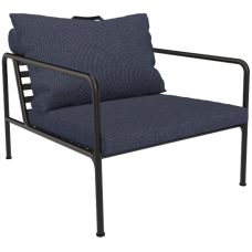 Houe Avon Outdoor Lounge Chair - Indigo & Black