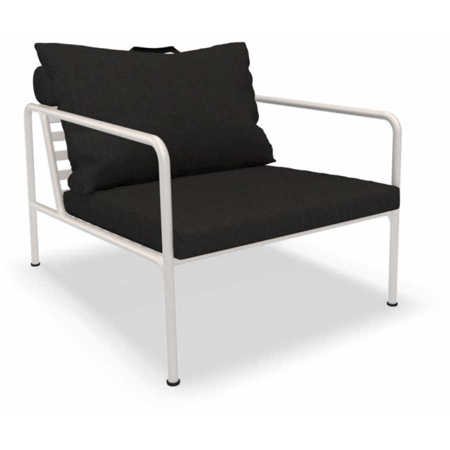 Houe Avon Lounge Chair - Char & White