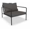 Houe Avon Outdoor Lounge Chair - Grey & Black