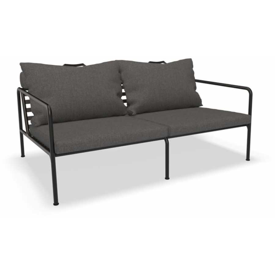 Houe Avon 2 Seater Outdoor Sofa - Grey & Black