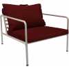 Houe Avon Outdoor Lounge Chair - Scarlet & White