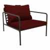 Houe Avon Outdoor Lounge Chair - Scarlet & Black