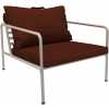 Houe Avon Outdoor Lounge Chair - Rust & White