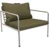 Houe Avon Outdoor Lounge Chair - Moss & White