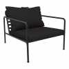 Houe Avon Outdoor Lounge Chair - Char & Black