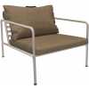 Houe Avon Outdoor Lounge Chair - Papyrus & White