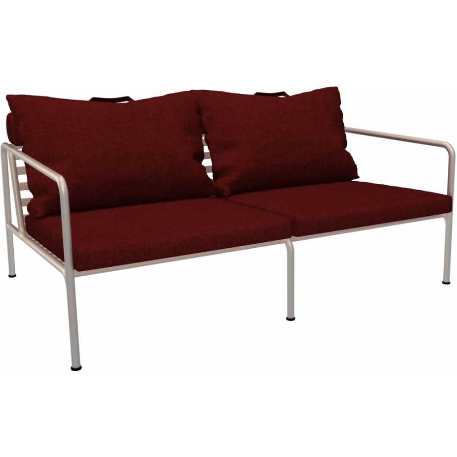 Houe Avon 2 Seater Outdoor Sofa - Scarlet & White