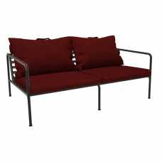 Houe Avon 2 Seater Outdoor Sofa - Scarlet & Black