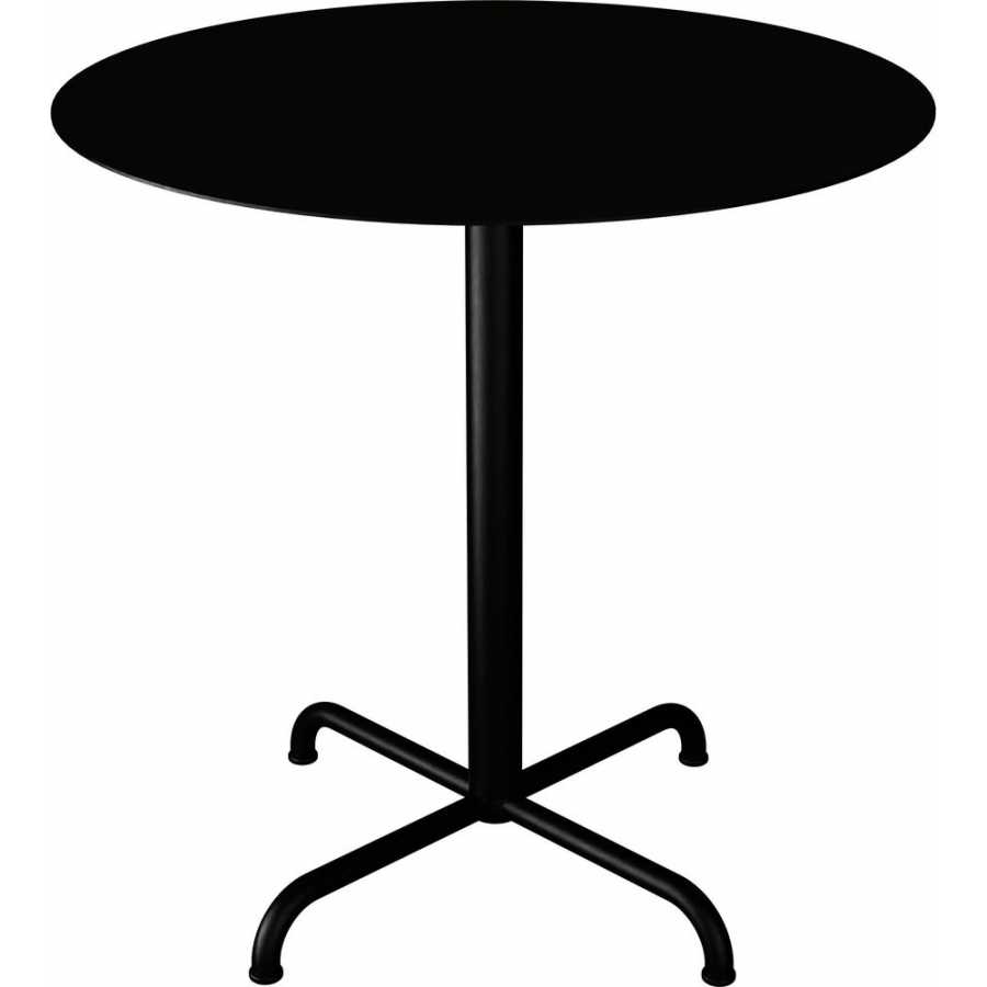 Houe Pico Round Cross Outdoor Bistro Table - Black - Large