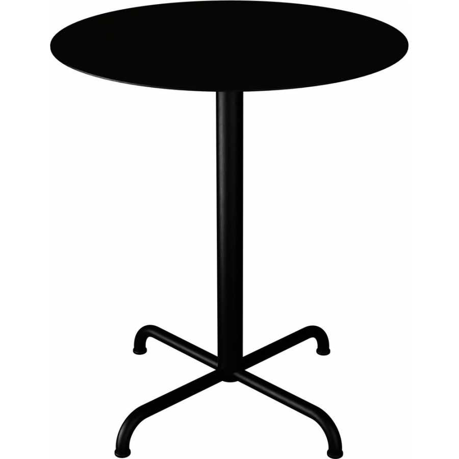 Houe Pico Round Cross Outdoor Bistro Table - Black - Small