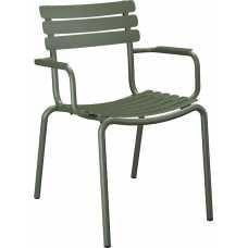 Houe Alua Outdoor Dining Chair With Arms - Green