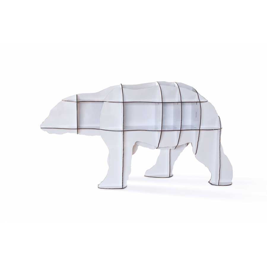 ibride Junior Polar Bear Bookcase - White