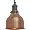 Industville Brooklyn Cone Pendant Light - 7 Inch - Copper