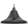 Industville Brooklyn Giant Bell Pendant Light With Chain - 20 Inch - Pewter