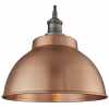 Industville Brooklyn Outdoor & Bathroom Globe Dome Pendant Light - 13 Inch - Copper
