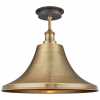 Industville Brooklyn Outdoor & Bathroom Globe Giant Bell Flush Mount - 20 Inch - Brass