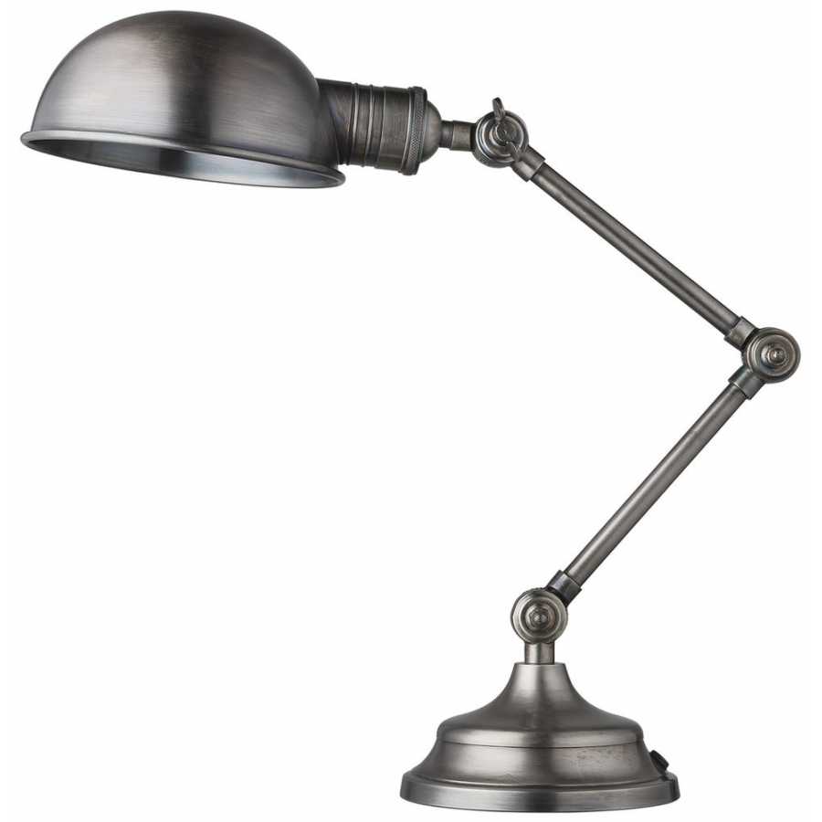 Industville Brooklyn Pharmacy Adjustable Dome Table Lamp - 7 Inch - Gunmetal