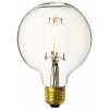 Industville Vintage Edison Globe Old Filament Dimmable LED Light Bulb - E27 7W G125 - Clear