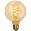 Industville Vintage Edison Small Globe Spiral Dimmable LED Light Bulb - E27 5W G95 - Amber