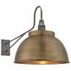 Industville Long Arm Dome Wall Light - 17 Inch - Brass