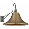 Industville Long Arm Giant Bell Wall Light - 20 Inch - Brass