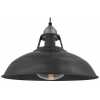 Industville Old Factory Slotted Heat Pendant Light - 15 Inch - Pewter